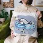 ひよこ男爵とまだむにゃんのごまふあざらにゃん Cushion