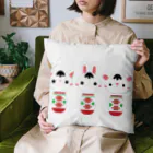 *NAGI*（ナギ）の可愛い動物こけしトリオ Cushion