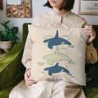 まつおるかグッズのシャチ（Jitsu ha Ro-maji dayo Edition) Cushion