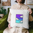 くものみせのむらさきとあおいそらとしろいくも Cushion