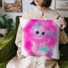 プーさんの幸せを運ぶ桜ねこ Cushion