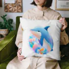 dolphineの可愛いイルカ Cushion