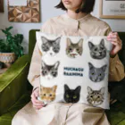 みきぞーん｜保護猫 ミッキー画伯と肉球とおともだちのmuchaguraainima Cushion