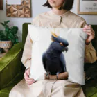 urimasuのテリクロオウム（Glossy black-cockatoo） Cushion