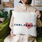 Carl.Familyの［Carl,Family］ロゴ③〈ハート〉 Cushion