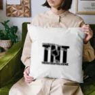 アタマスタイルの化学Tシャツ：TNT：トリニトロトルエン：爆発：爆弾：火薬：化学構造・分子式：科学：学問：理系 クッション