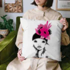 イラストレーターこたけゆか 公式オリジナルグッズのFlower girl Cushion