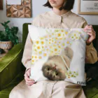 ゆきリンアート【保護猫活動 支援】の花傘ーるびちゃん Cushion