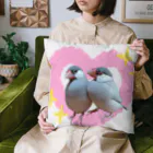 oikenokaeru3のラブラブンチョウ Cushion