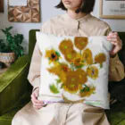 art-Laboのゴッホ 【世界の名画】 ひまわり アレンジ ポスト印象派 絵画 美術 art van Gogh Cushion