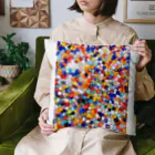 米農家の絵描きのガラス玉たち Cushion