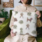 トイプードルのかわいい水彩画の水彩画トイプードルぜんいんしゅうごう Cushion