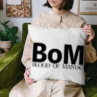 BoM＜Blood of Maniac＞ official STORE SUZURI店のBoM＜Blood of Maniac＞ BLACKLOGO クッション  クッション