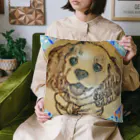 YURITAROORIGINLのAmerican Cocker Spaniel,わるそう坊主のコッカースパニエル Cushion