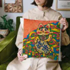 マツキー画ショツプ  good dayのマッキーアート（招き猫）ピリカ Cushion