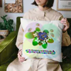 『NG （Niche・Gate）』ニッチゲート-- IN SUZURIの〇絵『額紫陽花h.t.』 Cushion