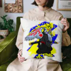 宇寅。の刀と猛禽類イメージのドラゴン Cushion