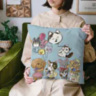 猫のきぬくんのお店のソラくん一家 Cushion