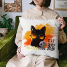 ArayashikI_Japanのサングラス黒猫【生活用品類】 クッション