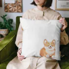 豆大福屋のぽっちゃりコーギーちゃん Cushion