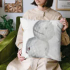 アメショーのひめちゃんの雪だるまの雪ちゃん Cushion