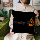 ArayashikI_Japanの炎-Blazing Fire-【クッション】黒 Cushion