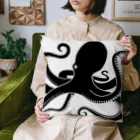 りんとくろの大胆な黒たこアート Cushion