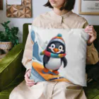 Gloriousのペンギンの冒険スノーボードパーティ Cushion