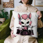 Vasetti_pressの可愛いドラマーのネコちゃん Cushion