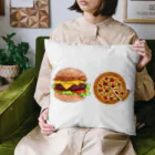 AKi001のハンバーガー　ピザ Cushion