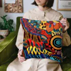 Erika_ArtistryのPsychede Calico #3 (サイケデ キャリコ) Cushion