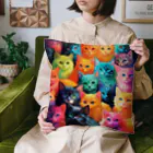 D4C Napoléonのカラフルネコさん Cushion