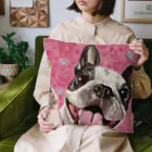 Satokinaの🥰パッピーハッピースマイル百汰ちゃん🥰（ボストンテリア） Cushion