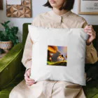 幸せアートワールドの可愛いハムスターの冒険 Cushion