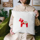 colorful palletの春のダーラナホース Cushion