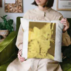 金色猫のキラキラネコ Cushion