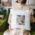 YuzuKiの金髪黒ビキニちゃん Cushion