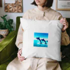 Warm houseの愉快なイルカたち Cushion