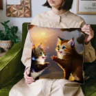 ふあもこキャットランドの夜行性のキティ星座 Cushion