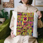 動物絵 Jamanakocic storeのJamanakocic カラフルアート Cushion