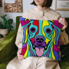 nakagawa-kikakuの奇抜なアート風の可愛い犬のグッズ Cushion