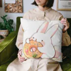 🌸hanausa🐰のうさぎとドーナツ２ Cushion