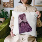 KeishopCreations - 日本の美をあなたにのハンドメイドリメイク着物紫 Cushion