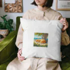 舞七里夜の猫の夢 Cushion