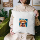 Useponzooのピクセルアート　犬 Cushion