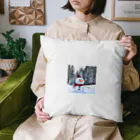 こみち工房の愛くるしい！！雪だるま Cushion