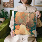 mumusの女性のイラストグッズ Cushion