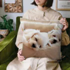 HoneyBabyのあなたの愛犬(おやすみマルチーズ) Cushion