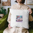 P.H.C（pink house candy）の近未来的 救急車のイラストグッズ Cushion