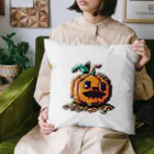 朱音琴音のドット絵のハロウィンかぼちゃのおばけ Cushion